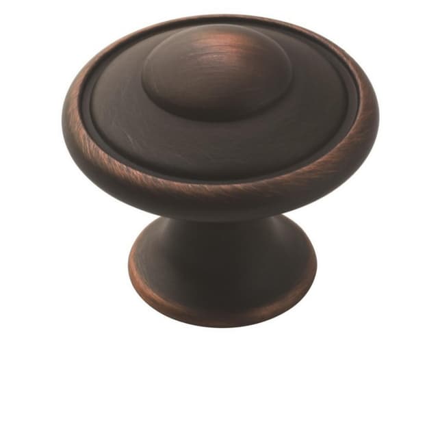 Amerock Hatfield Series Oil Rubbed Bronze 1-3/16 in (30 mm) Diameter Knob, - BP53002ORB