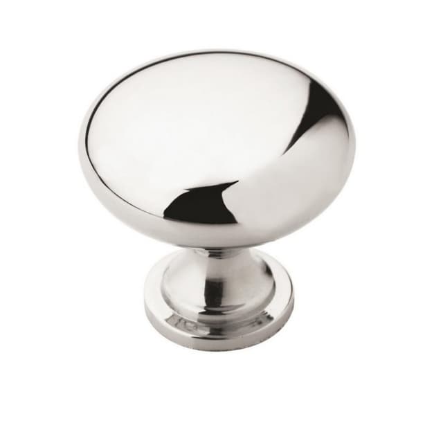 Amerock Edona Series Polished Chrome 1-1/4 in (32 mm) Diameter Knob, - BP5300526