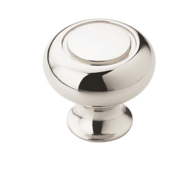 Amerock Hatfield Series Polished Chrome 1-1/4 in (32 mm) Diameter Knob, - BP5301126