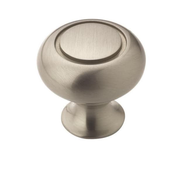 Amerock Everyday Heritage Series Satin Nickel 1-1/4 in (32 mm) Diameter Knob, - BP53011G10