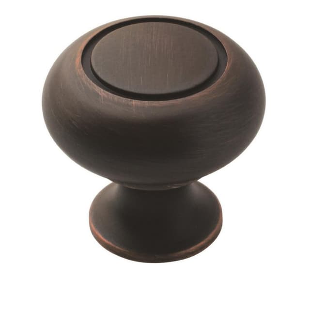 Amerock Everyday Heritage Series Oil Rubbed Bronze 1-1/4 in (32 mm) Diameter Knob, - BP53011ORB