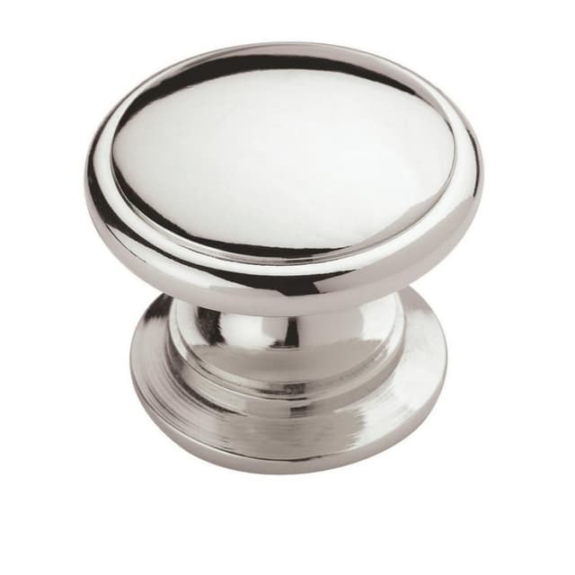 Amerock Ravino Series Polished Chrome 1-1/4 in (32 mm) Diameter Knob, - BP5301226