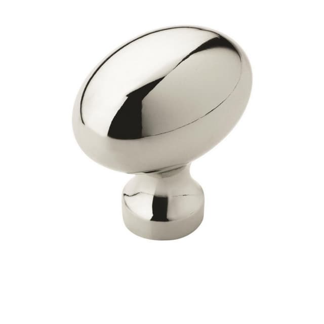 Amerock Vaile Series Polished Chrome 1-3/8 in (35 mm) L x 1 in (25 mm) W Knob, -BP5301426