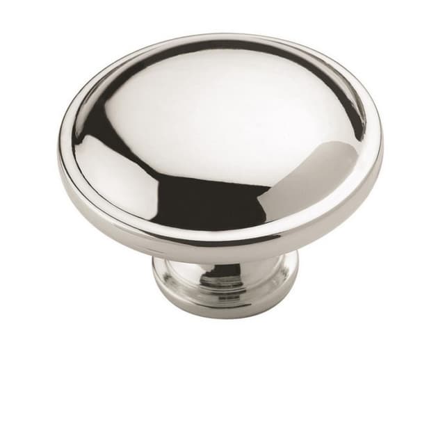 Amerock Hatfield Series Polished Chrome 1-1/4 in (32 mm) Diameter Knob, - BP5301526