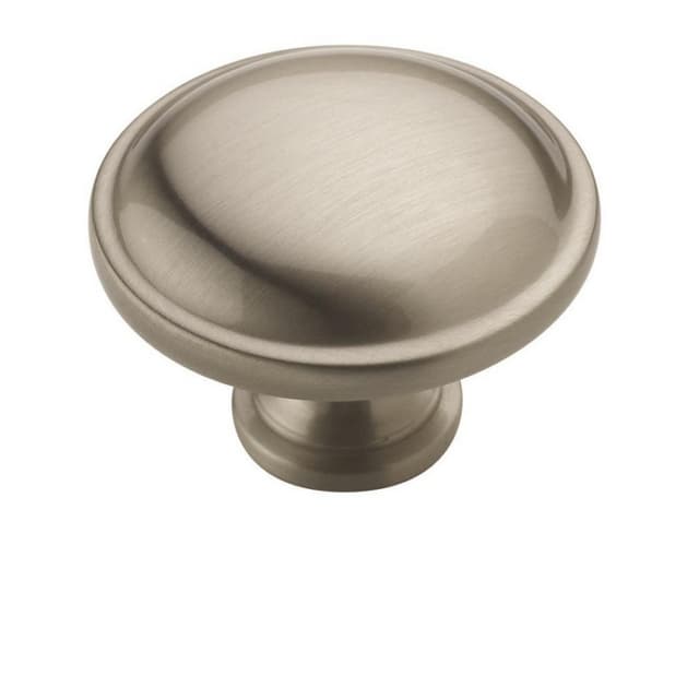 Amerock Every Day Heritage Series Satin Nickel 1-1/4 in (32 mm) Diameter Knob, - BP53015G10