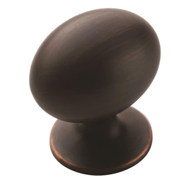 Amerock Everyday Heritage Series Oil Rubbed Bronze 1-3/8 in (35 mm) L x 1 in (25 mm) W Knob, -BP53018ORB