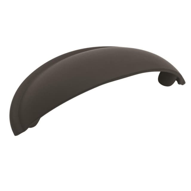 Amerock Cup Pulls Series 2-1/2 in (64 mm) Center to Center Flat Black Cup Pull, -BP53019FB