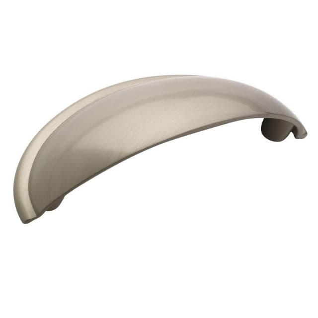 Amerock Cup Pulls Series 2-1/2 in (64 mm) Center to Center Satin Nickel Cup Pull, -BP53019G10