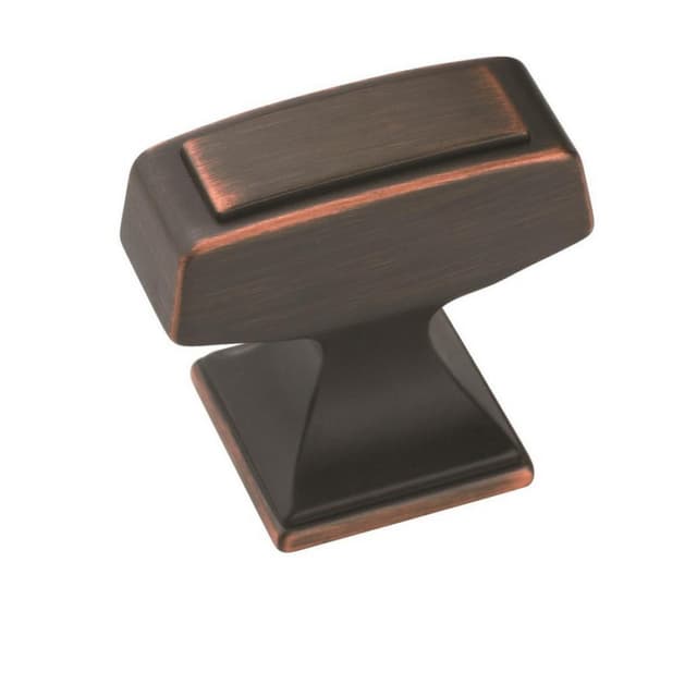 Amerock Mulholland Series Oil Rubbed Bronze 1-1/4 in (32 mm) L x 13/16 in (21 mm) W Knob, -BP53029ORB