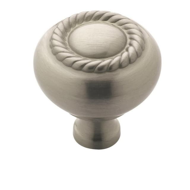 Amerock Hatfield Series Satin Nickel 1-1/4 in (32 mm) Diameter Knob, - BP53471G10