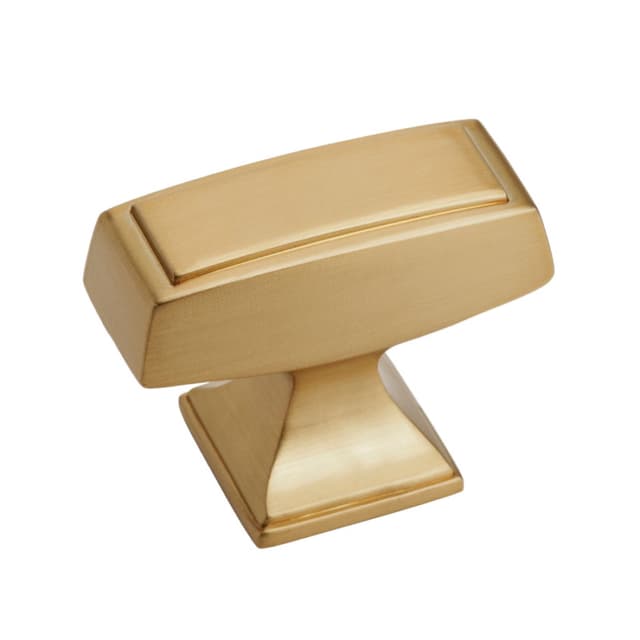 Amerock Mulholland Series Champagne Bronze 1-1/2 in (38 mm) L x 13/16 in (21 mm) W Knob, -BP535342CZ