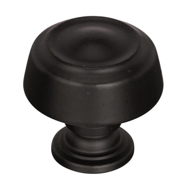 Amerock Kane Series Black Bronze 1-3/16 in (30 mm) Diameter Knob, - BP53700BBR