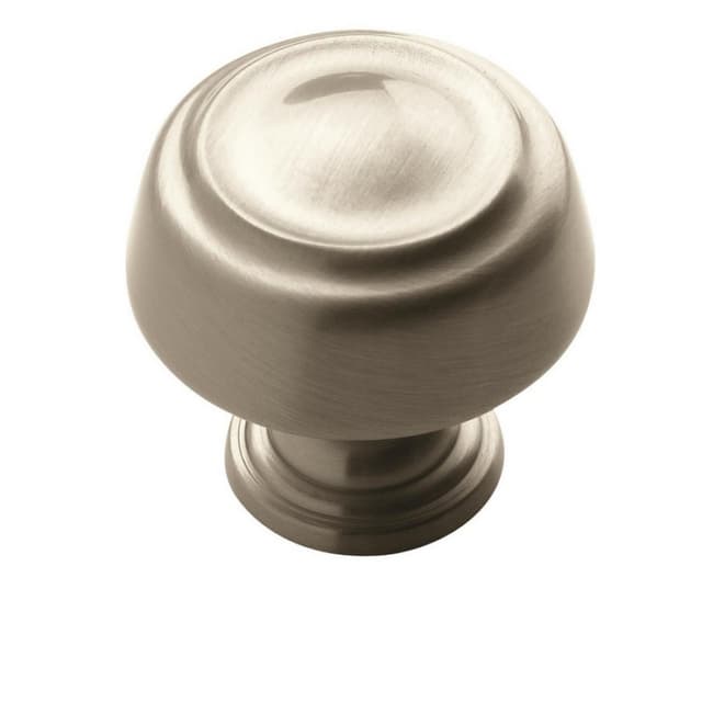 Amerock Kane Series Satin Nickel 1-3/16 in (30 mm) Diameter Knob, - BP53700G10
