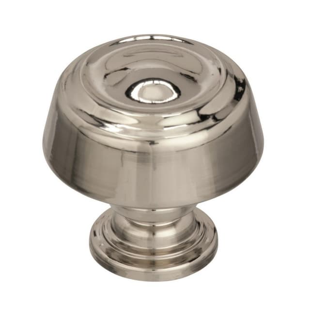 Amerock Kane Series Polished Nickel 1-3/16 in (30 mm) Diameter Knob, - BP53700PN
