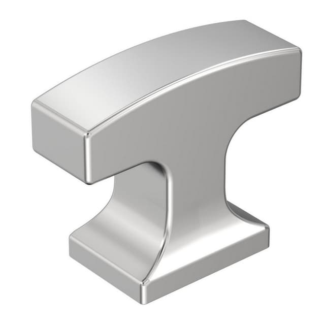 Amerock Westerly Series Polished Chrome 1-5/16 in (33 mm) L x 9/16 in (14 mm) W Knob, BP5371726