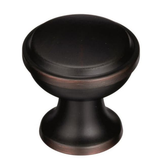 Amerock Westerly Series Oil Rubbed Bronze 1-3/16 in (30 mm) Diameter Knob, - BP53718ORB