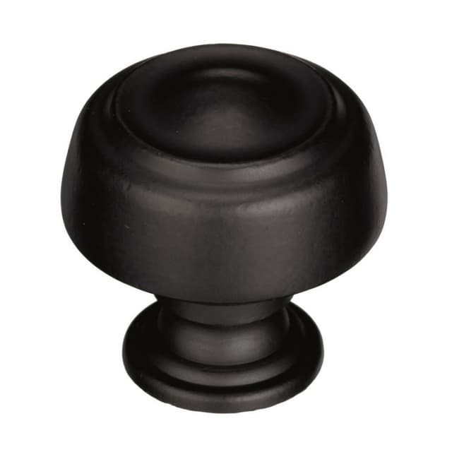 Amerock Kane Series Black Bronze 1-5/8 in (41 mm) Diameter Knob, - BP538072BBR