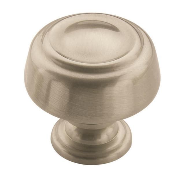 Amerock Kane Series Satin Nickel 1-5/8 in (41 mm) Diameter Knob, - BP538072G10