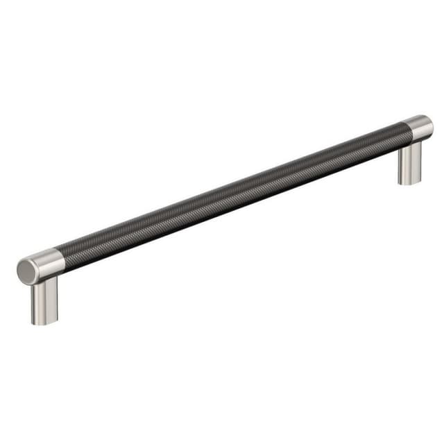 Amerock Esquire Series Polished Nickel/Gunmetal 18" (457 mm) Center to Center Appliance Pull, -BP54041PNGM