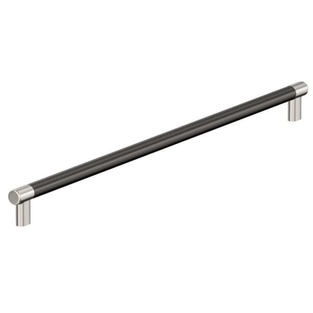 Amerock Esquire Series Polished Nickel/Gunmetal 24" (610 mm) Center to Center Appliance Pull, -BP54042PNGM