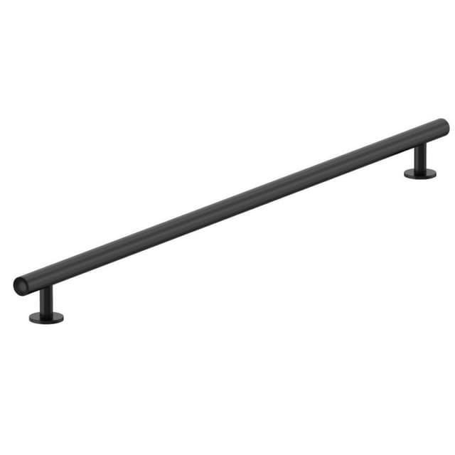 Amerock Radius Series Matte Black 24" (610 mm) Center to Center Appliance Pull, -BP54052FB