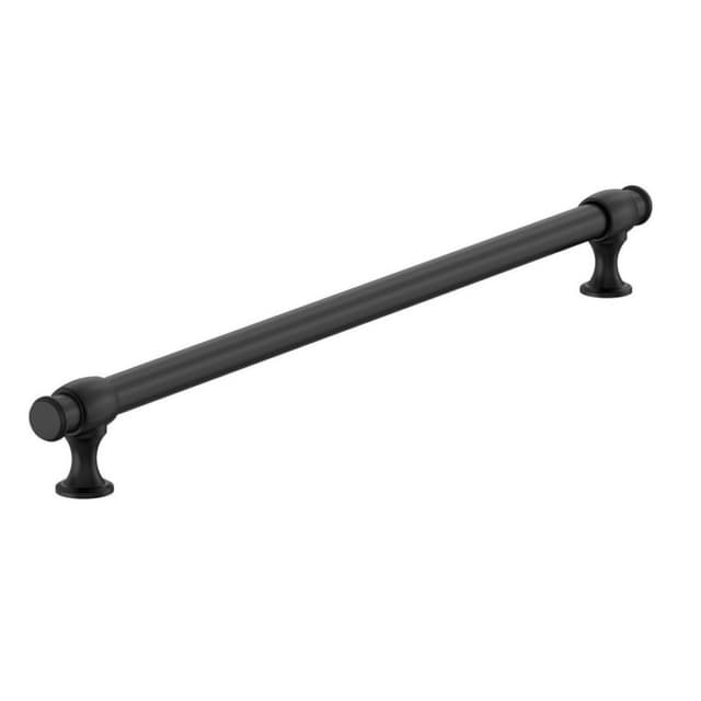 Amerock Winsome Series Matte Black 18" (457 mm) Center to Center Appliance Pull, -BP54066FB