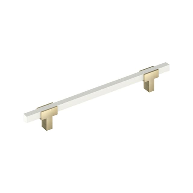 Amerock Urbanite Series Golden Champagne/White 12" (305 mm) Center to Center Appliance Pull, BP54090BBZWHT