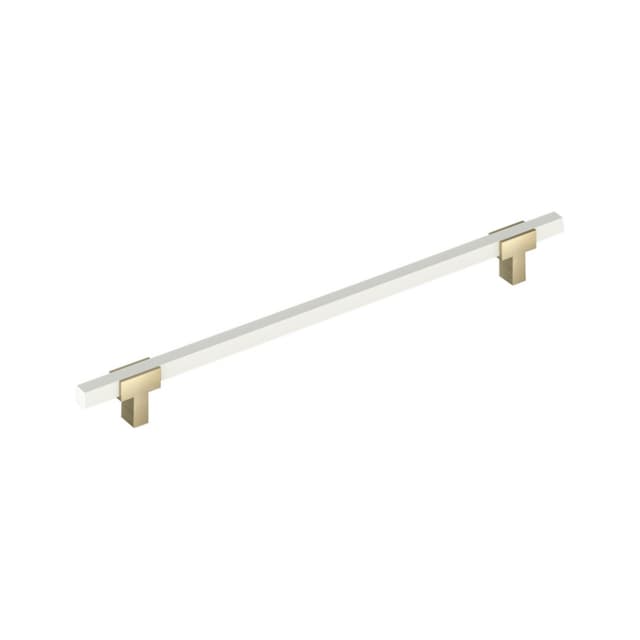 Amerock Urbanite Series Golden Champagne/White 18" (457 mm) Center to Center Appliance Pull, BP54091BBZWHT
