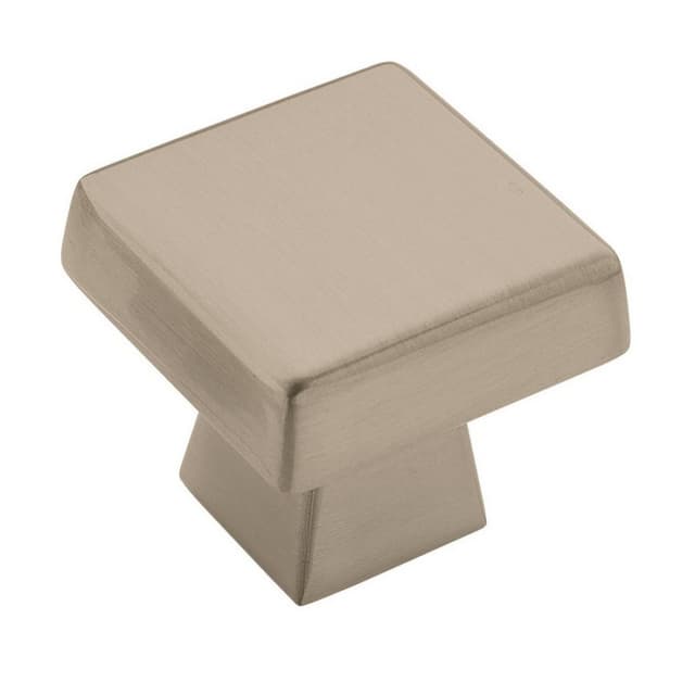 Amerock Blackrock Series Satin Nickel 1-1/2 in (38 mm) L x 1-1/2 in (38 mm) W Knob, -BP55273G10