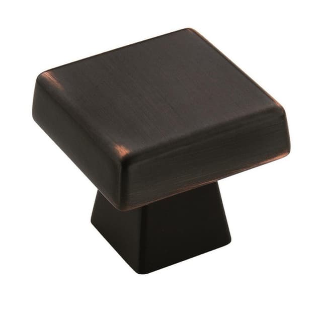 Amerock Blackrock Series Oil Rubbed Bronze 1-1/2 in (38 mm) L x 1-1/2 in (38 mm) W Knob, -BP55273ORB