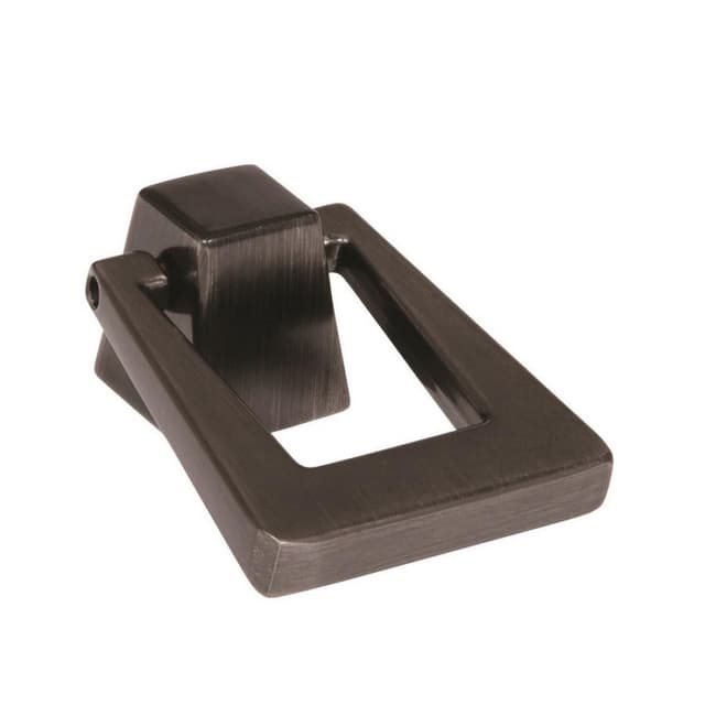 Amerock Blackrock Series Gunmetal 1-13/16 in (46 mm) L x 1-3/8 in (35 mm) W Knob, -BP55274GM