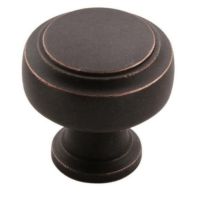 Amerock Highland Ridge Series Dark Oiled Bronze 1-3/16 in (30 mm) Diameter Knob, - BP55312DOB