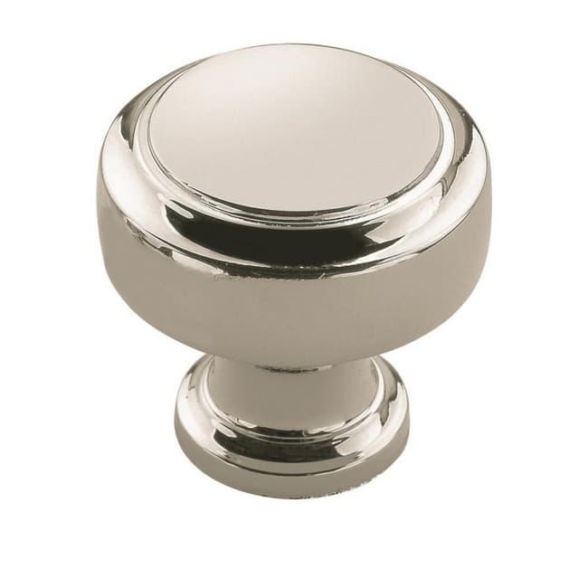 Amerock Highland Ridge Series Polished Nickel 1-3/16 in (30 mm) Diameter Knob, - BP55312PN