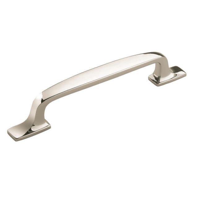 Amerock Highland Ridge Series 5-1/16 in (128 mm) Center to Center Polished Nickel Pull, -BP55319PN