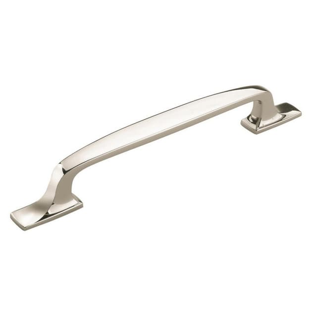 Amerock Highland Ridge Series 6-5/16 in (160 mm) Center to Center Polished Nickel Pull, -BP55321PN