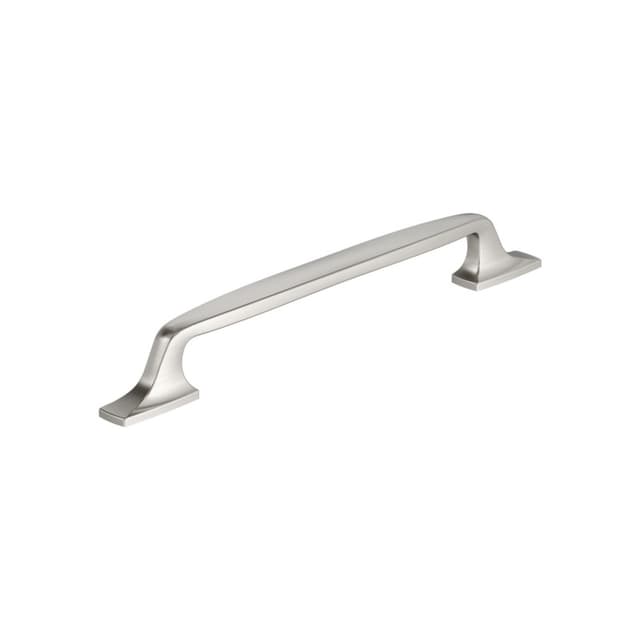 Amerock Highland Ridge Series 7-9/16 in (192 mm) Center to Center Satin Nickel Pull, BP55327G10