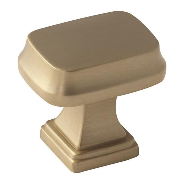 Amerock Revitalize Series Golden Champagne 1-1/4 in (32 mm) L x 7/8 in (22 mm) W Knob, -BP55340BBZ