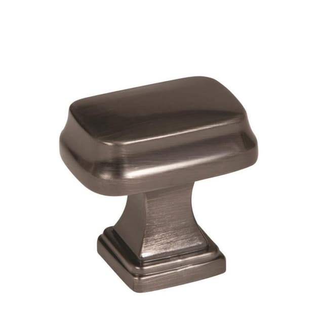 Amerock Revitalize Series Gunmetal 1-1/4 in (32 mm) L x 7/8 in (22 mm) W Knob, -BP55340GM