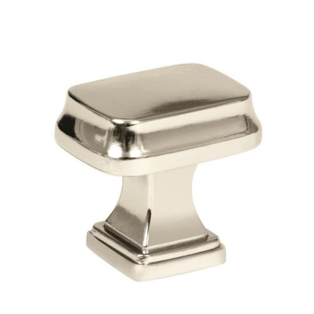 Amerock Revitalize Series Polished Nickel 1-1/4 in (32 mm) L x 7/8 in (22 mm) W Knob, -BP55340PN