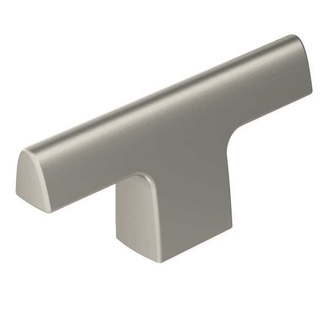 Amerock Riva Series Satin Nickel 2-1/2 in (64 mm) L x 1/2 in (13 mm) W Knob, -BP55361G10