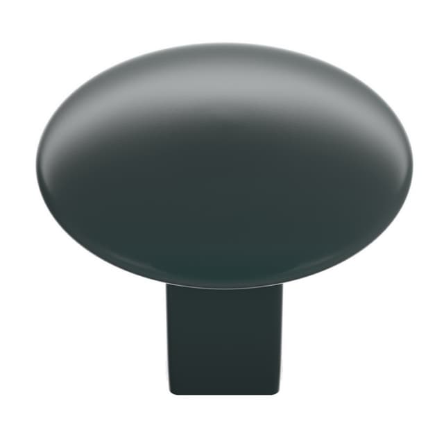 Amerock Riva Series Matte Black 1-1/4 in (32 mm) Diameter Knob, - BP55362MB