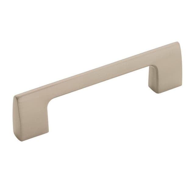 Amerock Riva Series 3-3/4 in (95 mm) Center to Center Satin Nickel Pull, -BP55365G10