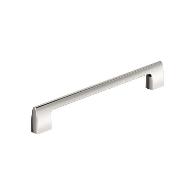 Amerock Riva Series 8-13/16 in (224 mm) Center to Center Polished Nickel Pull, BP55489PN