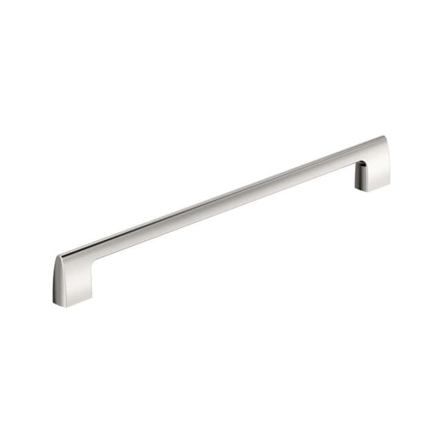 Amerock Riva Series 12-5/8 in (320 mm) Center to Center Polished Nickel Pull, BP55492PN