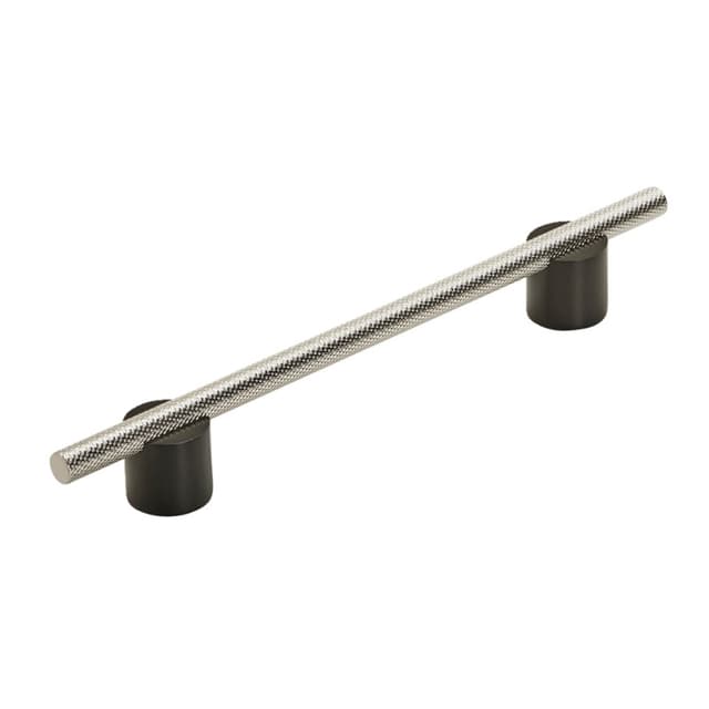 Amerock Transcendent Series 6-5/16 in (160 mm) Center to Center Matte Black/Polished Nickel Pull, -BP7414160MBPN