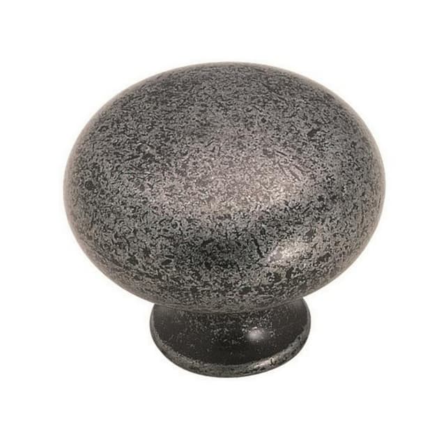 Amerock Hatfield Series Wrought Iron 1-5/16 in (33 mm) Diameter Knob, - BP771WI