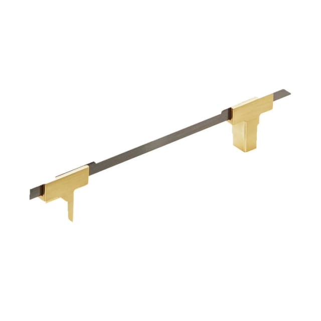 Amerock Urbanite Series 5-1/16 in (128 mm) Center to Center Brushed Gold/Black Chrome Pull, -BP778128BGLBCR