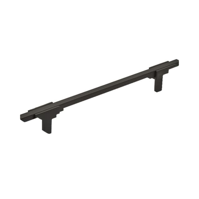 Amerock Urbanite Series 6-5/16 in (160 mm) Center to Center Matte Black/Matte Black Pull, -BP778160MBMB