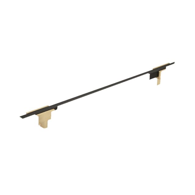 Amerock Urbanite Series 7-9/16 in (192 mm) Center to Center Brushed Gold/Matte Black Pull, -BP778192BGLMB