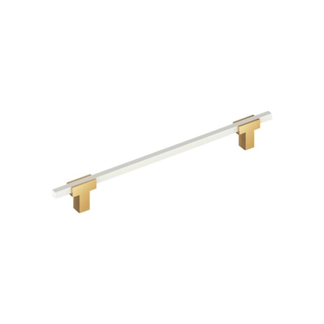 Amerock Urbanite Series 8-13/16 in (224 mm) Center to Center Champagne Bronze/White Pull, BP77822CZWHT